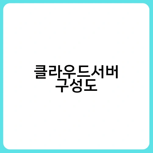 클라우드서버 구성도