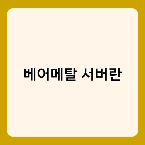 베어메탈 서버란 1
