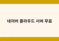 네이버 클라우드 서버 무료 썸네일