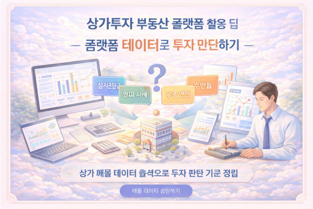 상가투자 부동산 플랫폼 활용 팁