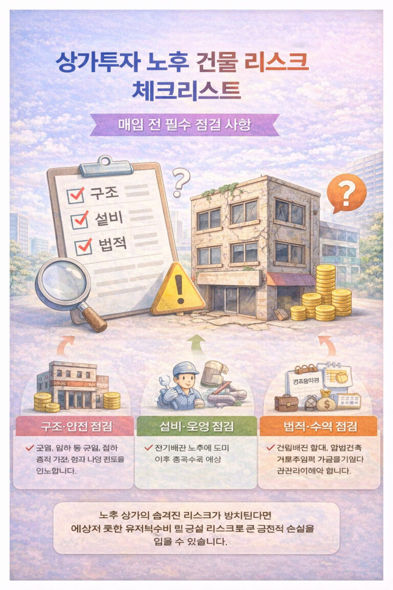 상가투자 노후 건물 리스크
